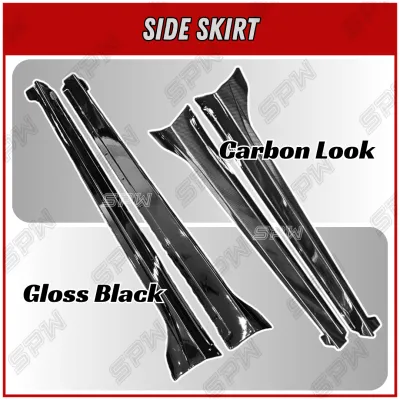 Perodua Axia Facelift (2023-2026) Bodykit Front Lip Side Skirt Rear Bumper Diffuser Skirting Lips Body Kit Gloss Black Carbon Fiber New Facelift Axia 2023 2024 2025 2026 F+S+R