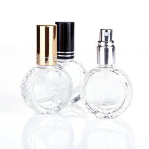 10/30/50ml Round Glass Perfume Bottle Refillable Mini Portable Perfume Sub Bottle for Travel Perfume Dispensing Tool