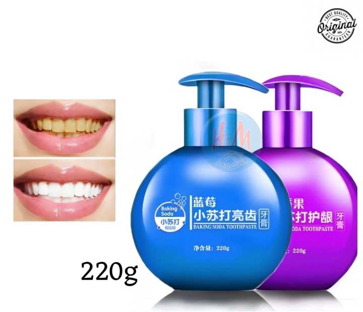 BAKING SODA TOOTHPASTE PASTA GIGI PEMUTIH GIGI KUNING & KARANG GIGI
