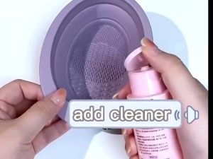 ❤️88Home❤️ GECOMO Makeup Brush Cleaning Tool Beauty Foundation Sponge Wash Bowl Cleaner 80ml