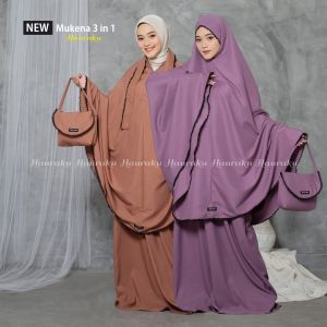 Mukena 3 in 1 Hauraku Dewasa Katun Premium: Solusi Fashion Ibadah