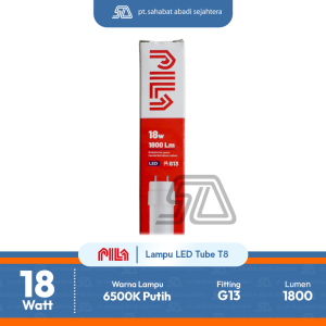 PILA Lampu LED Tube T8 18W AP I G L1200 Putih 6500K