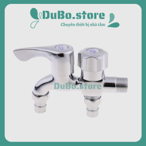 Vòi nước 2 đầu ra vòi nước đôi chia 2 đầu van cổng xả độc lập thông minh