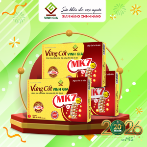 Viên Uống Bổ Sung Canxi Vững Cốt Vinh Gia Hỗ trợ Xương Chắc Khỏe Dẻo Dai Giảm Loãng Xương (Hộp 20V)