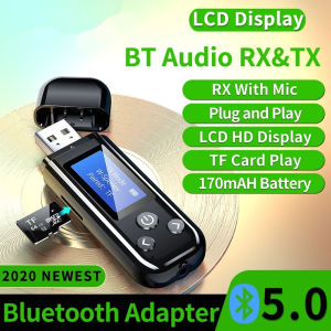 LCD Digital Display 2 in 1 Bluetooth 5.0 Receiver Transmitter K15 Computer Audio Adapter