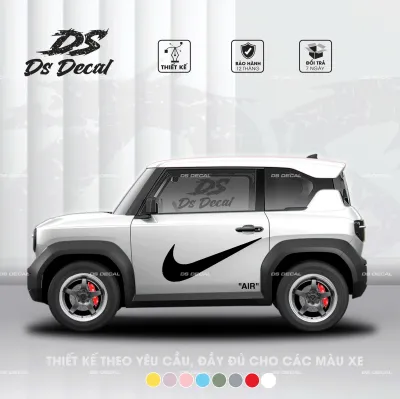 [TẶNG GẠT DÁN] Tem xe VF3 - Ds Decal - Decal cao cấp chống nước bền màu bảo vệ sơn zin - Mã 04