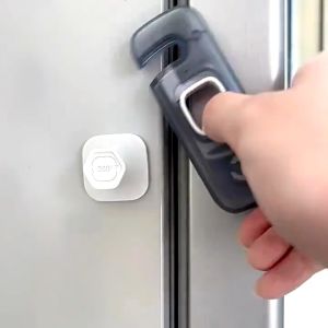 Child Proof Refrigerator Lock Cabinet Lock Anti Pinch Baby Safety Locks For Home Use Strong Hold