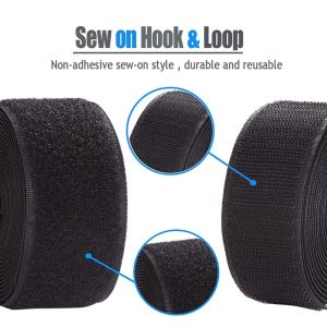 5Meters/Pair Nylon Hook and Loop Fastener Tape No Glue Hook Loop Adhesive Sewing-On Magic Tape DIY Clothing Accessories