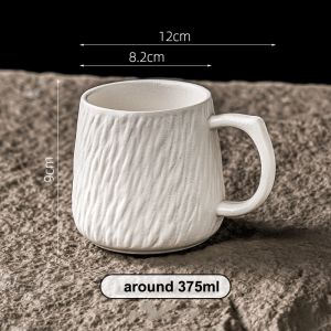 ArtLiving Stone Pattern Ceramic MugMinimalist Coffee Tea Cup for Office & Home