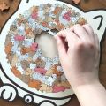 Morandi Alien Woodland Birthday Gift Women's Jigsaw Puzzle - Cat Cat Puzzle Set with 135 Pieces. 