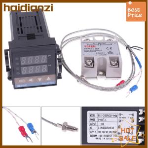 haidianzi 100-240VAC PID REX-C100 Temperature Controller SSR-40A Thermocouple