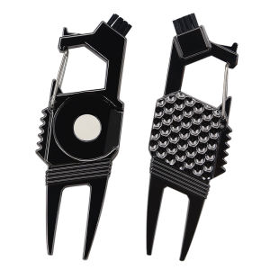 ซ่อมกรีน 6in1 ส้อมสำหรับกรีนกอล์ฟ Divot Tool จัดเก็บง่าย หลายฟังก์ชัน สามารถแขวนได้ ผลิตภัณฑ์โลหะ