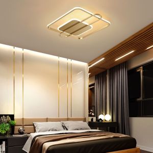 นอร์ดิกออกแบบที่เรียบง่ายทันสมัยโคมไฟเพดานไฮไลต์สามสีโคมไฟเพดานประหยัดพลังงานป้องกันตาโคมไฟเพดานห้องนอนห้องนั่งเล่น