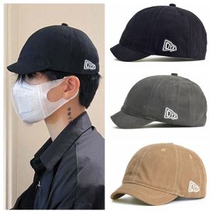 JAV5134 Thêu Mũ bóng chày nam Mũ che nắng Bông Mũ bóng chày thêu chữ Đơn giản Mũ Lưỡi Trai Cô Gái