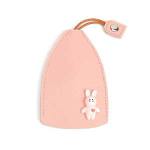 Dompet Kunci Tarik Kartun Lucu Bahan Kulit PU yang Cocok untuk Kunci Mobil Mobil E15