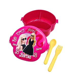 Kids Barbie Cartoon Lunch Box Food Container Tupperware with Bottle (BGJAYA)