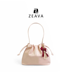 [ZEAVA] Jasmine Tote Bag - Tas Bahu Wanita/Shoulder Bag Coquette Pita Serut/Cute Ribbon Bow