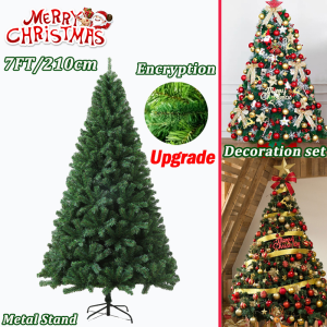 ✨2025 New DIY✨Christmas tree 3FT 5FT 6FT 7FT 8FT makapal 83PCS christmas tree decoration set white christmas tree christmas tree ornaments christmas tree lights christmas tree skirt christmas ribbon for christmas tree star 44 PCS christmas balls decor