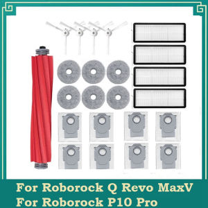 21PCS Replace Part For Roborock Q Revo MaxV Q Revo Pro Roborock P10 Pro Robot Vacuums Main Side Brush Filter Mop Cloths Dust Bag Parts