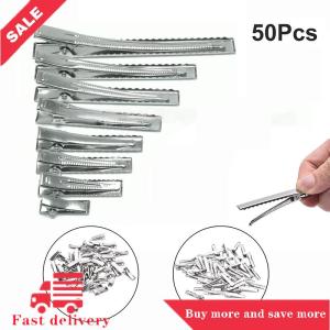 [COD] 50PC Silver Tone Metal Alligator Clip Crocodile Clamps Spring Clip Duckbill Clip