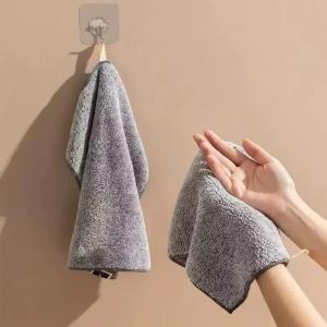 Bamboo Charcoal Fiber Kitchen Towel Wet Dry Cleaning Soft and Simple Super Absorbent Power Cloth