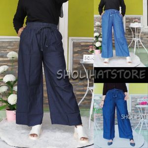 Celana Kulot Jeans High Waist Jumbo BB 50KG 75KG