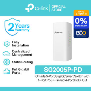 TP-Link Official Store | SG2005P-PD | Omada 5-Port Gigabit with 1-Port PoE++ In and 4-Port PoE+ Out Network Ethernet Switch for Internet
