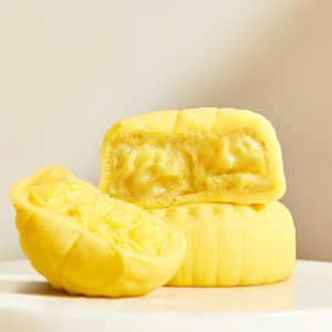 Frozen Musang King Durian Snowy MoonCake (Without Gift Box) - Less Sweet