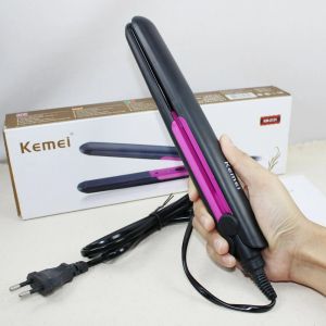 Catokan Pelurus Rambut Permanen Salon Smoothing - KM 2131 Professional Hair Flat Iron dengan Pengatur Suhu