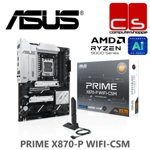 Asus PRIME X870-P WIFI-CSM AM5 ATX Gaming Motherboard + AMD Ryzen 9000 Series Processor Combo