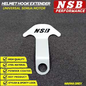 Hook gantungan pengait helm jok motor NSB hook extender universal untuk semua motor bebek matic LR55
