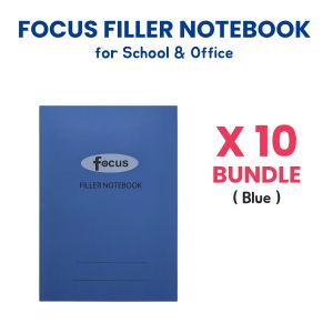 Focus Filler Notebook A5 – 16 Sheets Lined Paper – For School Office Notes Journal – 10pcs/1 Pack Only