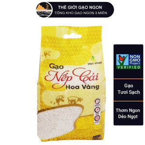 Gạo Nếp cái hoa vàng Việt Nhật cao cấp - Túi 1kg