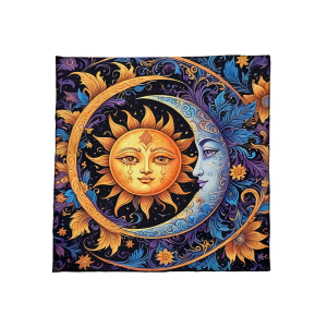 Mặt Trời mô hình mặt trăng tarots Khăn trải bàn divinations Khăn trải bàn tấm thảm Chiêm Tinh witchcrafts trang trí vải sàn