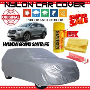 Waterproof Nylon Car Cover for HYUNDAI GRAND SANTA FE High Quality and Lightweight Cover with Chamois towel