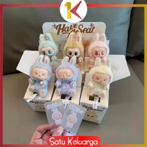 SK-C1221 Gantungan Kunci Labubu Have A Seat Bisa Duduk / Blind Box Labubu V2 Boneka Keychain