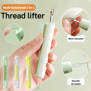 Easy needle threading wire picker Needle Thread Remover Sharp Precision Durable material Compact and portable Needle Threader/Multifunctional household threader hand sewing tools needle threader