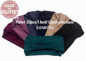 20 pcs / 1 kodi ciput pita kaos bandana bando kerudung inner jilbab