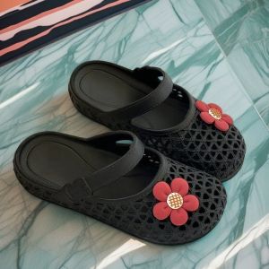 Free Shipping EVA Toe-Cap Sandals For Women Summer Outdoor Wear 2026 New Style Mesh Slip-On Soft Sole Breathable Hollowed-Out Half-Slipper
