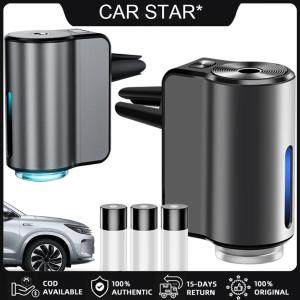 Car Air Freshener Diffuser with 3 Essential Oil Air Outlet Aroma Diffuser Adjustable 3 Modes Auto Interior Accessories