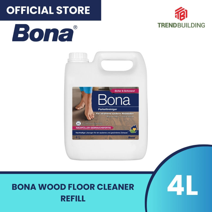 Bona (made in Sweden) Wood Floor Cleaner 4L Refill | Lazada PH