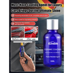 [Enjoy The Same Style As Luxury Cars]Car Glossy Crystal Plating Liquid 汽车塑料翻新镀晶液Remove Stain Waterproof Scratch-Resistant Nano Coating Agent/Long-Lasting Protection Coating Polishing Wax/Car Polishing Solution/Car Interior Cleaner