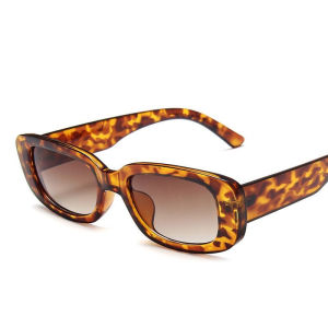 Teybren Sunglasses Simple Square Small Frame Fashion Sunglasses Flat Mirror Retro Glasses Frame Women Men