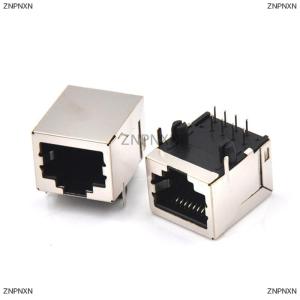 [COD] ZNPNXN 10ชิ้น เซ็ต RJ45เครือข่าย Ethernet 8P 8C ตัวเชื่อมต่อซ็อกเก็ตหญิง8Pin PCB MOUNT high qulity