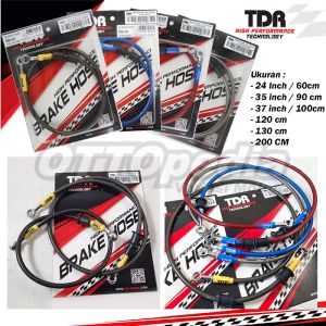 Selang Minyak Rem Kabel Slang Kaliper Cakram TDR Ori set Depan Belakang Ninja Vixion R15 Xabre MX KLX DTracker CB 150R CBR MX New Sonic 150 Universal