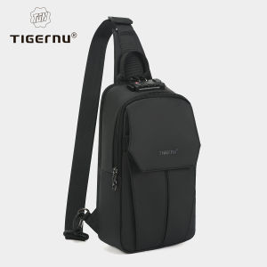 228Tigernu 8889 Lifetime Warranty Chest Bag Men 9.7inch IPad Pack Korean Style Shoulder Bag Waterproof Cross Bag Men s Bag TSA Anti Theft Pack