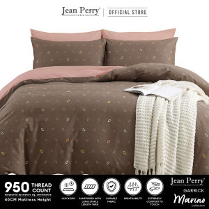 Jean Perry Marino Comforter Set - 100% Combed Cotton Sateen 950TC (Queen / King)