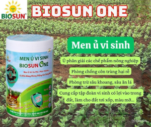 Men Ủ Vi Sinh BIOSUN ONE 1Kg – Ủ Vỏ Cà Phê Phân Chuồng Cải Tạo Đất Phòng Trừ Côn Trùng Hại Rễ