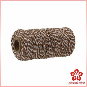 เชือกเกลียวสองสี ยาว 100 เมตร สำหรับงาน DIY บรรจุภัณฑ์ของขวัญ งานฝีมือ Cotton Twine