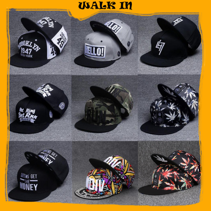 READY STOCK WALK IN Unisex Topi Hip Hop Korea Style Adjustable Hat